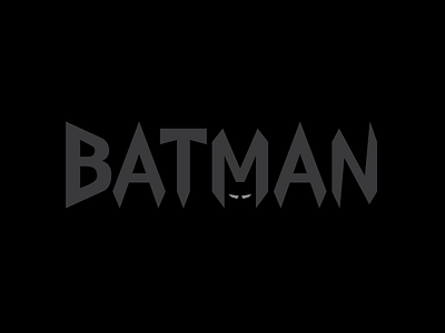 Batman dc comics logotype typography