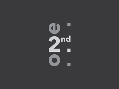 2nd One - vert. branding graphic design logo typography