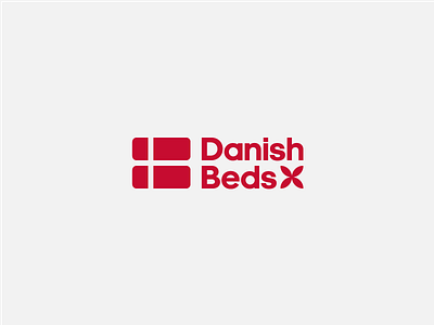 Danish Beds beds brand design denmark flag icon logo scandinavia
