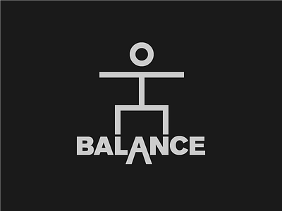 Balance - Balancer graphic design icon logo logotype typography
