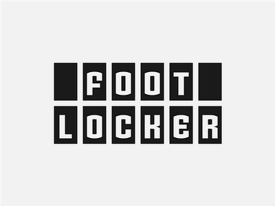 Foot Locker - concept 1 brand desin foot locker icon logo typography