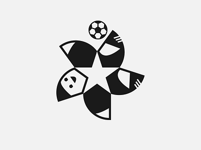 Champ Star - overhead kick champion character football icon mascot star