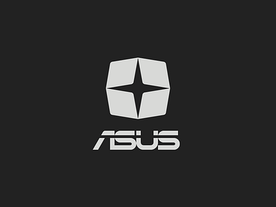 ASUS Star - soft rounded version brand design icon logo typography