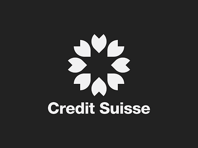 Credit Suisse - Swiss Flower branding icon logo