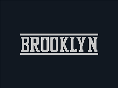 Brooklyn brooklyn logo ny typography