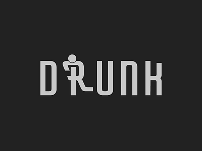 Drunk fun typography