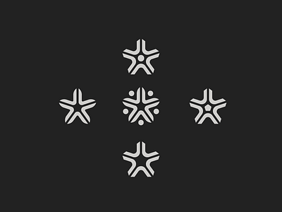 Star Flowers - exploration logo shapes