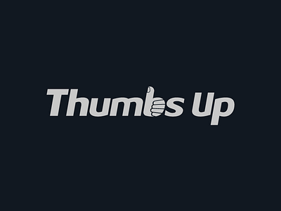 Thumbs Up logo semantic typography