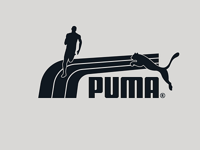 Puma - Track Stripe Logo+runner