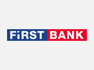 First Bank - container LS brand design branding icon logo logotype negative space logo typography