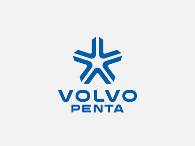 Volvo - Penta Star brand design branding icon logo logotype typography