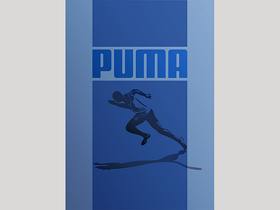 Puma - Shadow Runner graphic design illustration poster poster collection vector