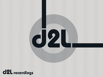 d2l recordings - minimal white brand design branding logo logotype music label record label typography