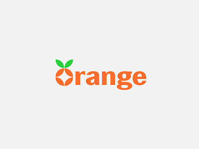 Orange brand design branding citrus fruit geometric iconotype logo logotype orange shapes typography