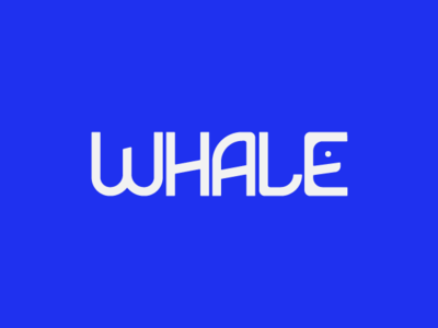 Whale animal iconotype logo logotype semantic typography whale