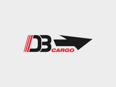 DB Cargo brand design branding cargo deutsche bahn icon international logo logotype negative space logo railway transport typography