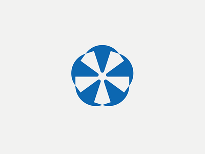 Penta Rotor brand design branding geometric design icon logo penta propeller rotor shapes