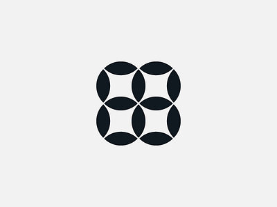 88 - vers. A branding geometric design icon logo number 88 typography