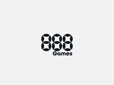 888 Games - vers. B 888 brand design branding gamble games geometric design icon logo lucky number number 888 online typography
