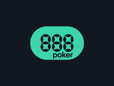 888 - poker 888 brand design branding gambling icon logo online poker typography