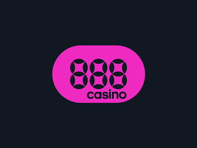 888 - casino 888 brand design branding casino gambling icon logo online online casino typography