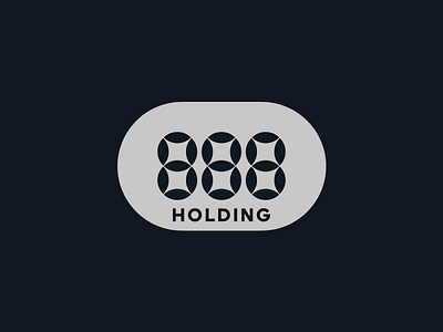 888 - Holding 888 brand design branding gambling holding icon logo online typography