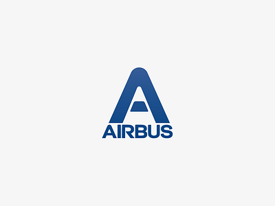 Airbus - Trigon aerospace airbus airliners airplanes brand design branding graphic design icon iconotype logo logotype typography