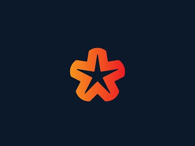 Starfish brand design branding icon logo shapes star logo starfish vector