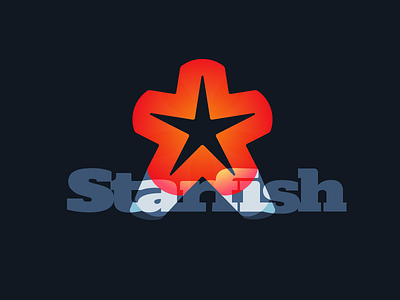 Starfish -big brand design branding icon logo logotype shapes star logo starfish typography