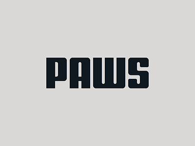 Paws brand design branding logo logotype paws typography