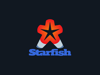 Starfish alt. vers. brand design branding graphic design icon logo logotype shapes star logo starfish typography vector