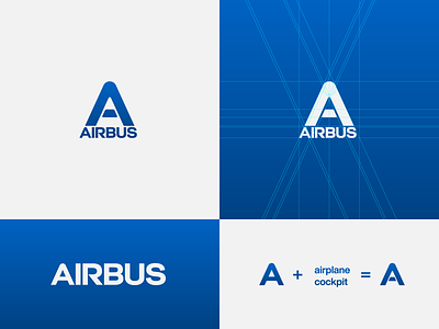 Airbus - proposal aerospace airbus aircraft airplane brand design branding icon logo logo concept logo construction logo creation logo creator logo design logo designer logotype manufacturer symbol icon typography wordmark