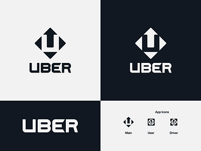 Uber - proposal arrow logo brand design branding icon logo logo concept logo creator logo design logo design branding logo designer logotype negative space logo rideshare typography u logo uber wordmark