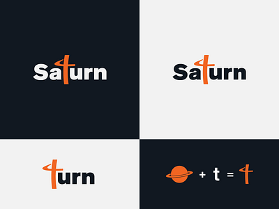 Saturn - proposal brand design branding icon identity branding identity design identity designer logo logo design logo design concept logo designer logotype media logo planet saturn turn typography wordmark wordmark logo