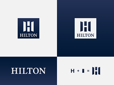 Hilton - proposal brand design branding hospitality hotel branding icon identity design identity designer logo logo concept logo designer logotype negative space logo resorts typography wordmark logo