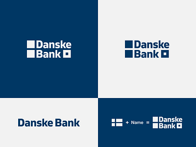 Danske Bank - proposal brand design brand designer brand development branding danske bank flag logo icon identity branding identity designer logo logo design concept logo designer logotype negative space logo typography wordmark