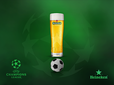 Heineken - Champions League advertisement beer champions league championship football heineken printad soccer typography