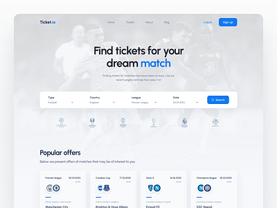 Homepage - Ticket.io