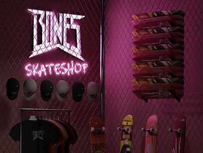 008 - Locals Only 3d 3d art 3d artist 3d design 3d designer 3d modeling artist cgart illustration scene skate skateboard