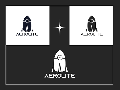 Aerolite rocketship logo - 01 dailylogochallenge logo rocketship