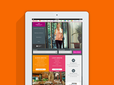 Crowne Plaza Homepage crowneplaza design ihg responsive tablet ui web webdesign