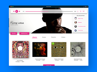 iTunes + AppleTV appletv design desktopapp interface itunes musicplayer pink sketch spotify ui ux