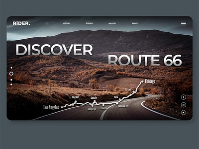 Discover Route66 branding design graphic design illustration typography ui ux web website