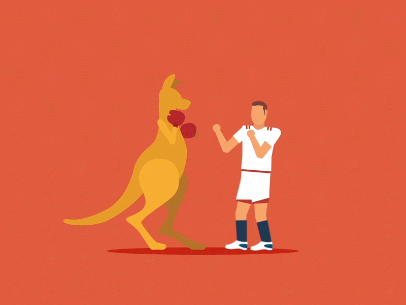 Euro Basket 2015: Kangaroo animation boxing google illustration kangaroo motion graphics sport vector
