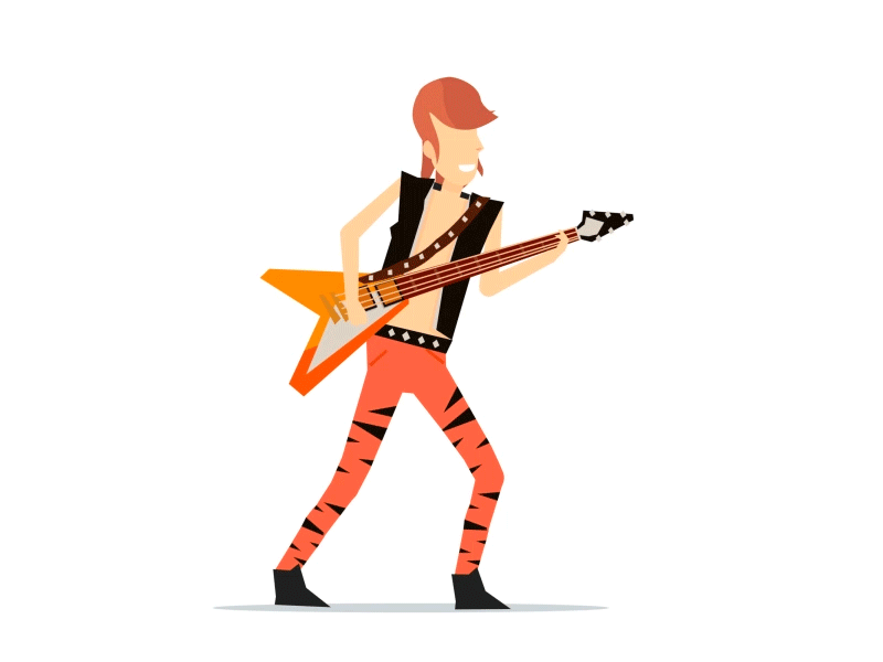 Everyone has a talent, what's yours? animation character gif graphic man motion rockstar