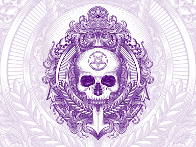 SailoSkull design engraving illustration logo tattoodesign tshirtdesign