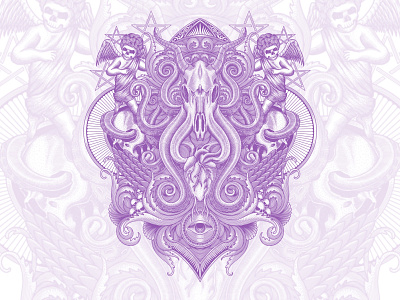 FOR SALE!! MadOctopus design engraving illustration logo tattoodesign tshirtdesign