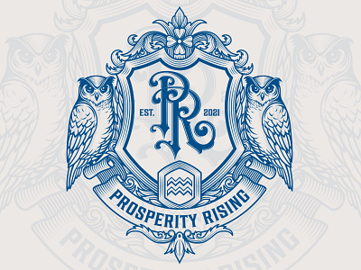 PR Family Crest design illustration logo tshirtdesign vector
