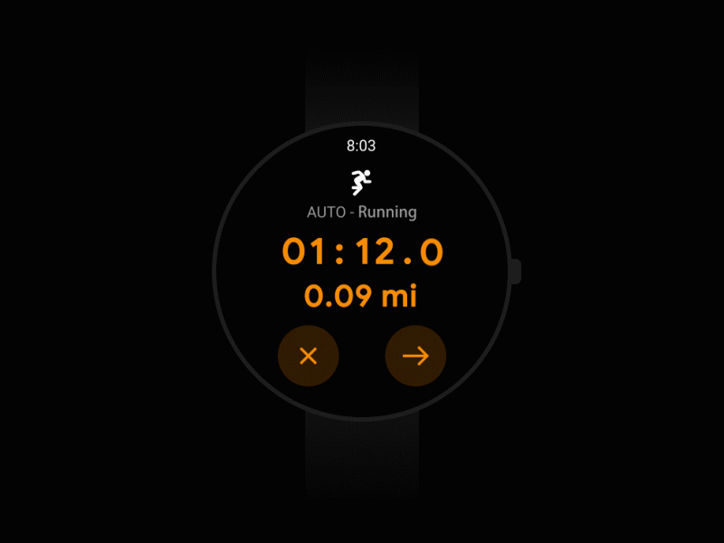 AUTO Recognition V1 motion ui watch