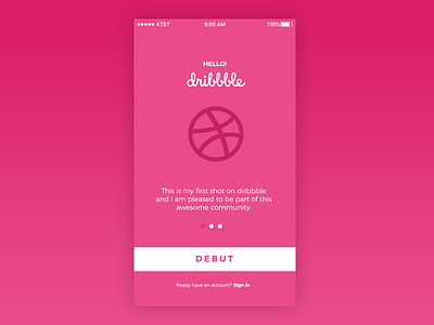 First Dribbble Shot android apps debut dribbble ios mobile mobile apps screen uiux
